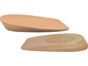 Lined gel heel pad